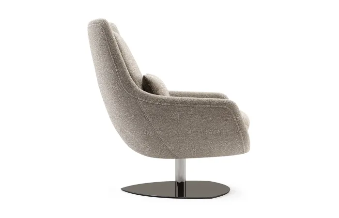 elba armchair side view