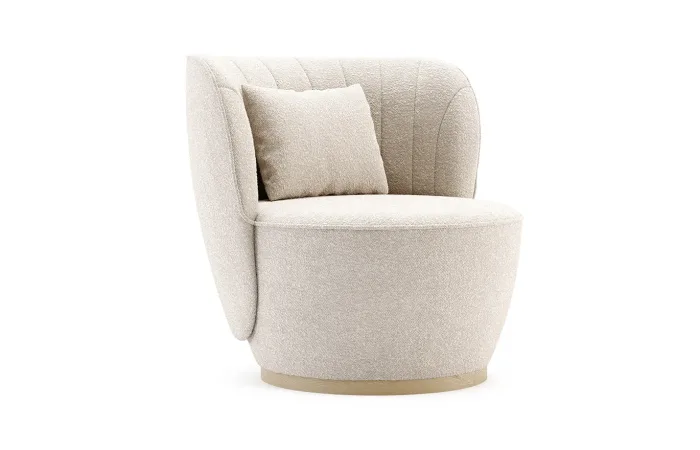 pearl armchair side view