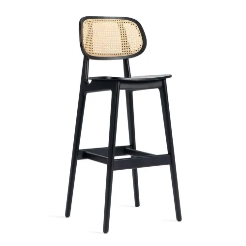 Titus bar stool Cane back 01