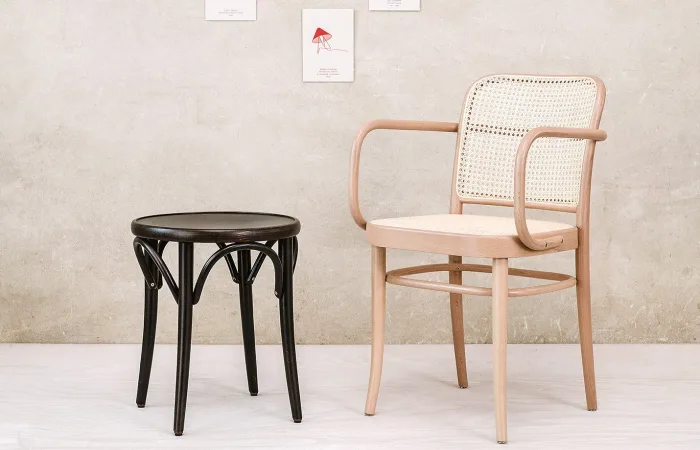 60 Stool beech wood ls2
