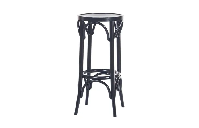 73 Bar stool black beech wood 1