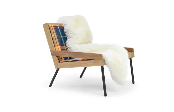 Allaperto Mountain Tartan Lounge Armchair ls3