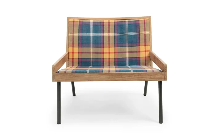 allaperto mountain tartan lounge armchair2