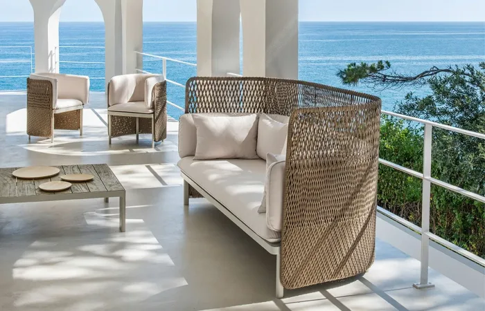 Esedra 3 Seater High Back Sofa By Ethimo 1