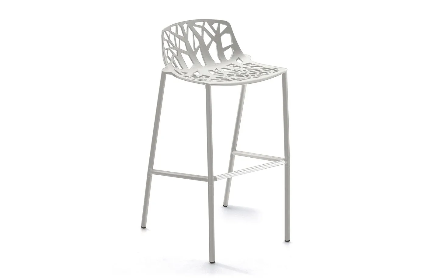 Forest Barstool Low Back White 01