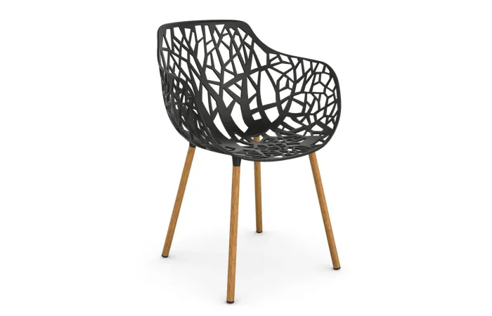 Forest Dining armchair Iroko Black