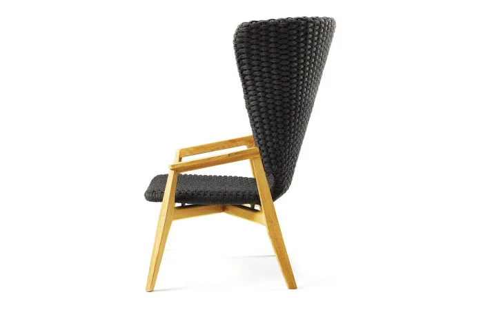Knit high back lounge armchair 2