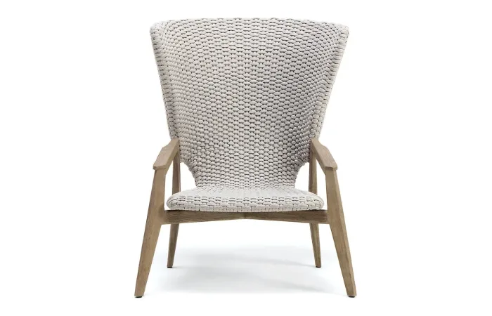 Knit high back lounge armchair 5
