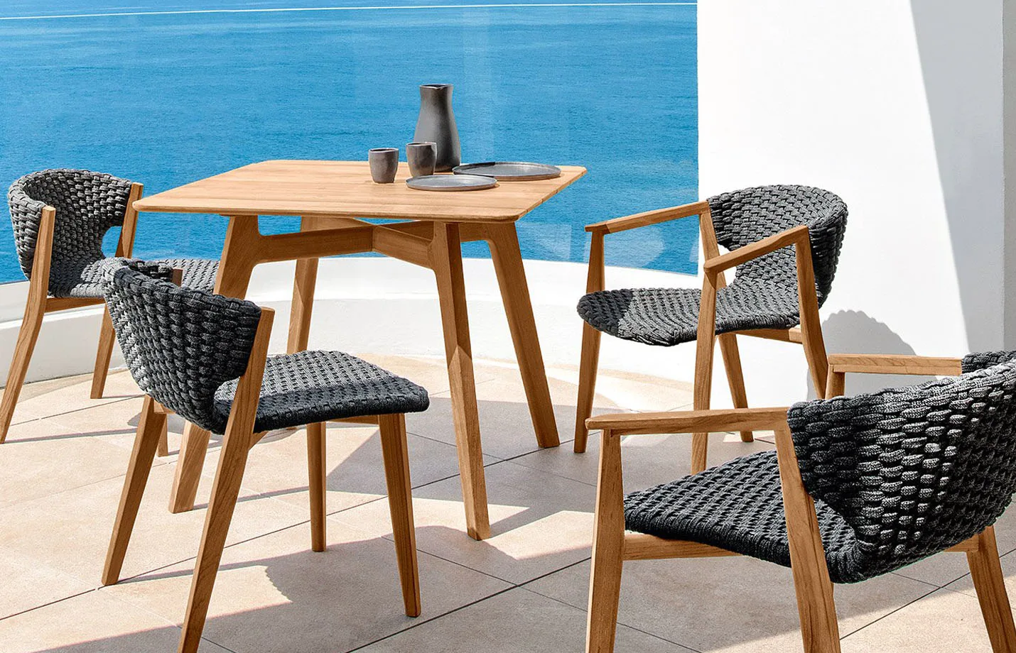 Outdoor rope sales dining set