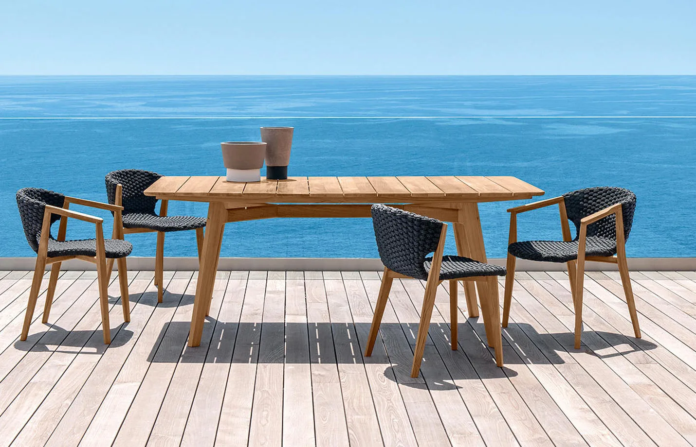 Outdoor rope sales dining set