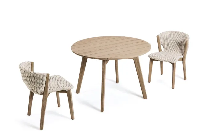 Knit round dining table ls3