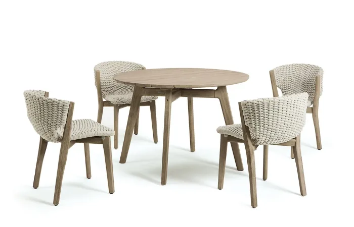 Knit round dining table ls4