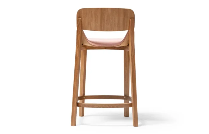 leaf barstool with backrest upholstery 4