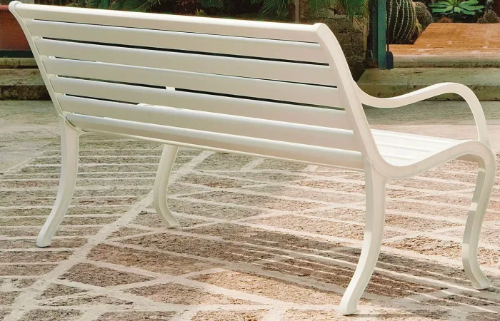 Outside bench fast white