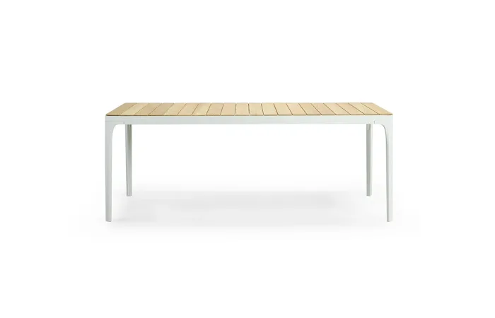 play rectangualar dining table natural teak 1