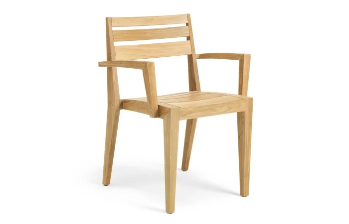 Ribot teak dining armchair 01