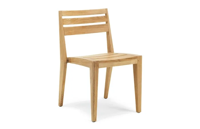 Ribot teak dining side chair 01