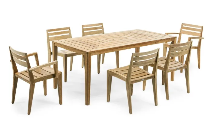 Ribot teak dining side chair LS01