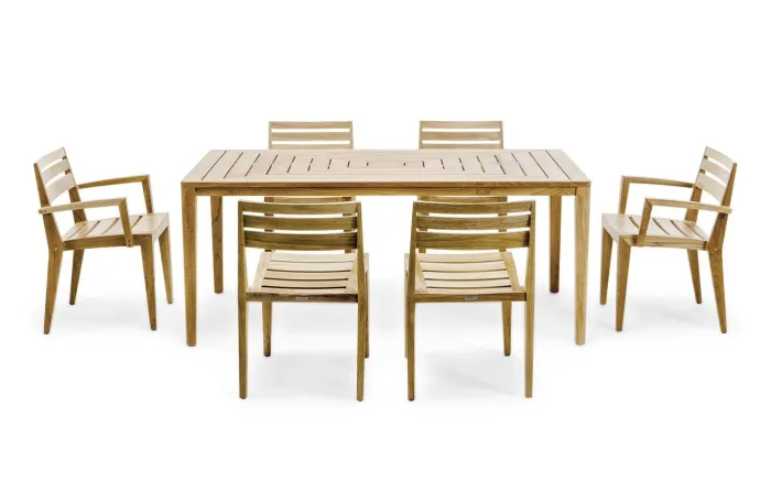 Ribot teak dining side chair LS02