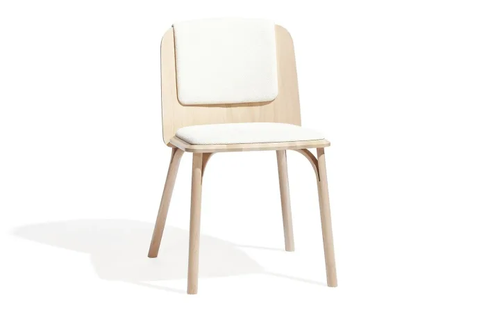Split chair with seat and back upholstery 3