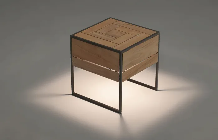 Tetris Coffee Table with Integrated Lamp lifestyle view 3