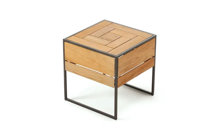 Tetris Coffee Table with Integrated Lamp side view