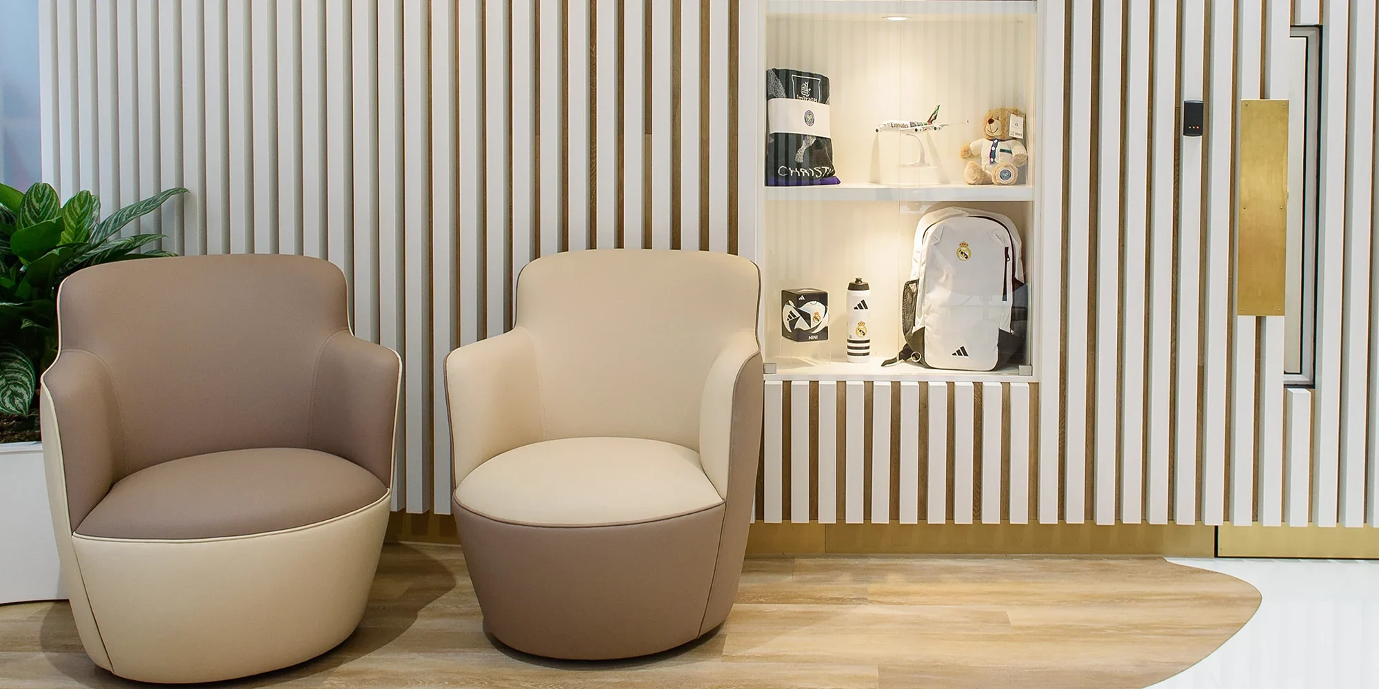 Emirates Official Store consisting of two lounge chair, EKTS